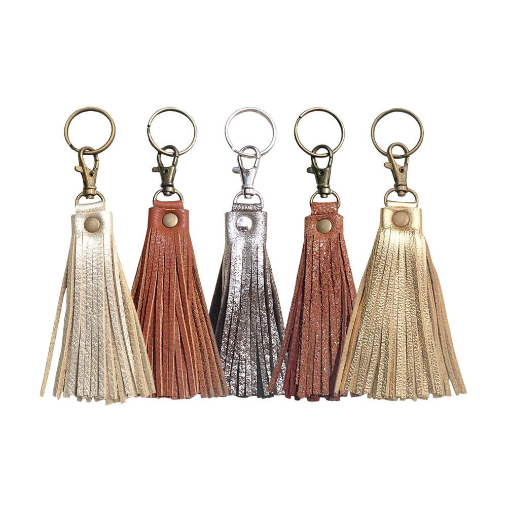 Genuine Leather Loop or Tassel Key Chain – Lara B. Designs, Inc.