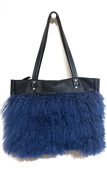 *NEW* Bella Nouveau Matte Black w Navy Fur