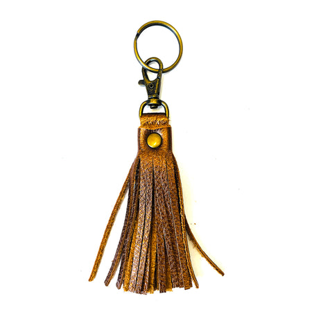Fringe Tassel Key Chain Bronze Pearl - Lara B. Designs, Inc.