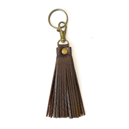 Fringe Tassel Key Chain Chocolate - Lara B. Designs, Inc.