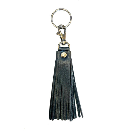 Fringe Tassel Key Chain Coal - Lara B. Designs, Inc.