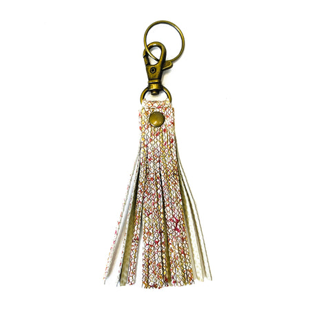 Tassel Key Chain Metallic Scale - Lara B. Designs, Inc.