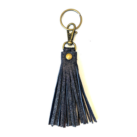 Tassel Key Chain Black Sparkle - Lara B. Designs, Inc.