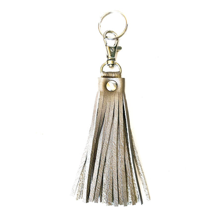Fringe Tassel Key Chain Taupe - Lara B. Designs, Inc.