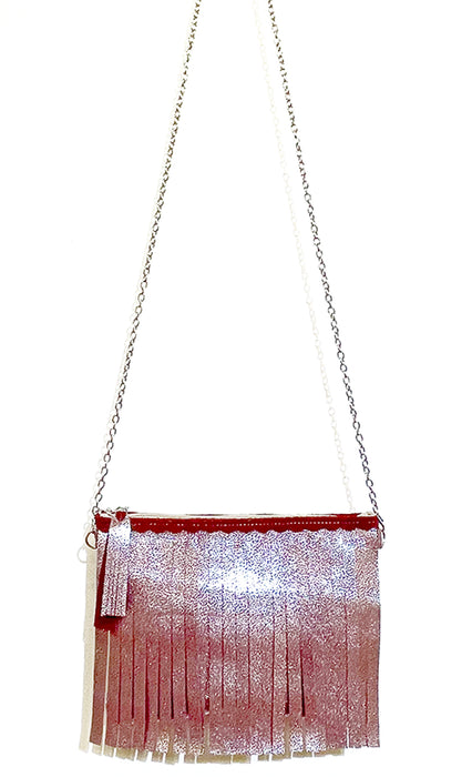 Maya Fringe Bordo Sparkle