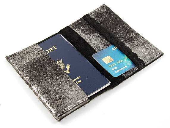 Passport Cover Black Platinum - Lara B. Designs, Inc.