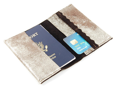 Passport Cover Brown Platinum - Lara B. Designs, Inc.